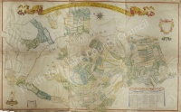 Historic map of Hackness 1723